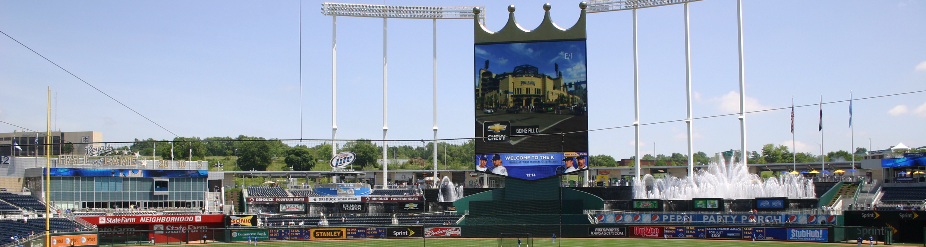 Kauffman Stadium,Midwest Baseball Tour,Baseball Road Trip