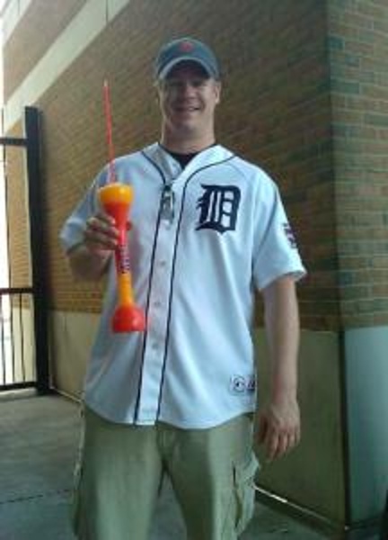 TEAMDetroit Tigers CITY:Detroit STADIUM:Comerica Park   This is the kind of drink a die hard Tigers fan drinks. The picture speaks for itself...