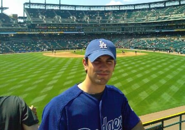 TEAMLos Angeles Dodgers CITY:Detroit STADIUM:Comerica Park   We got to the game early so we could watch batting practice. Here we are in left center field.
