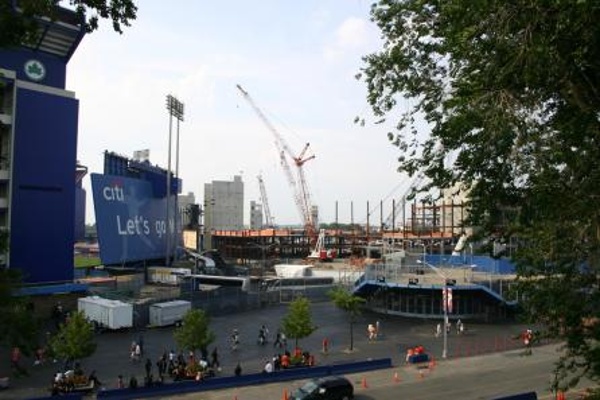 TEAM:New York Mets CITY:New York STADIUM:Citi Field   Here is Citi Field under construction.