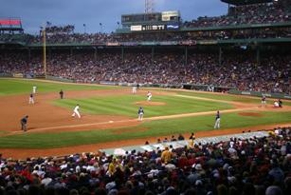 TEAM:Boston Red Sox CITY:Boston STADIUM:Fenway Park  Shot from our seats during the game. We didn't know it at the time but we were watching the two teams that ended up in the World Series, the Red Sox and the Rockies.