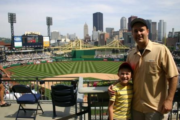 TEAM:Pittsburgh Pirates CITY:Pittsburgh STADIUM:PNC Park   Great view at PNC Park. We really enjoyed this baseball stadium.