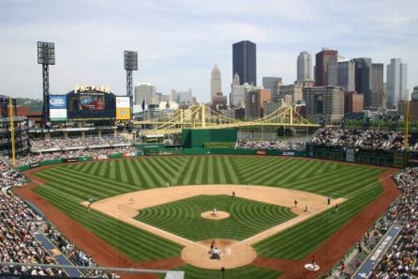 Team: Pittsburgh Pirates City: Pittsburgh Stadium: PNC Park Great view of downtown Pittsburgh from PNC Park.