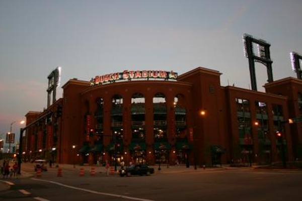 Team: St. Louis Cardinals City: St. Louis Stadium: Busch Stadium Busch Stadium at dusk in its inaugural season.