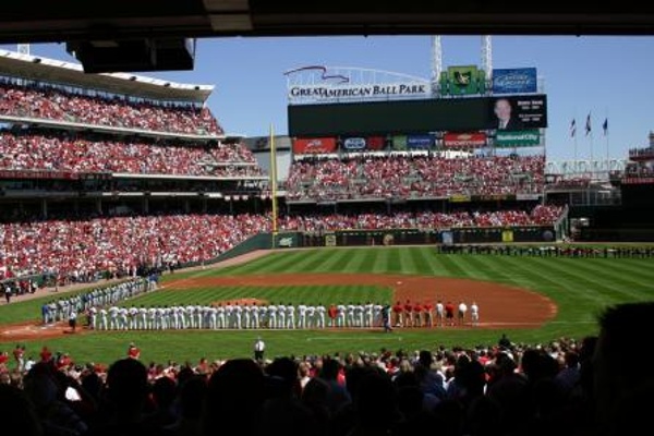 Team: Cincinnati Reds City: Cincinnati Stadium: Great American Ballpark Great American Ballpark on Opening Day.