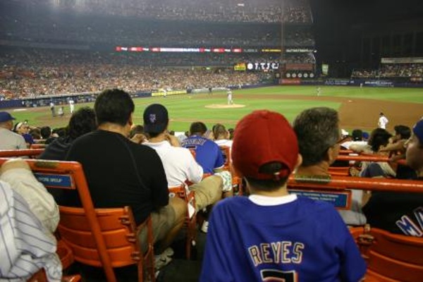 TEAM:New York Mets CITY:New York STADIUM:Citi Field   View from our seats at Shea on the fifth night of our baseball travel tour. I'm not going to miss Shea...