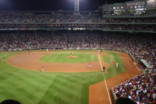 TEAM:Boston Red Sox CITY:Boston STADIUM:Fenway Park   View of the game from the Green Monster. I didn't think I would like to see the game from here until I was up there.