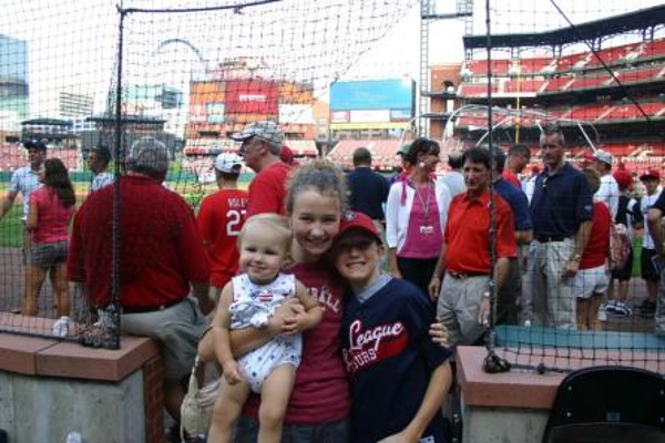 Team:St. Louis Cardinals City:St. Louis Stadium:Busch Stadium  Behind home plate at Busch on one of our family tours...
