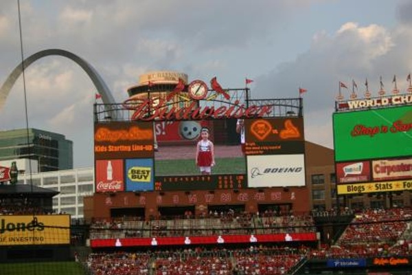 Team:St. Louis Cardinals City:St. Louis Stadium:Busch Stadium  Cool view of the arch in St. Louis.