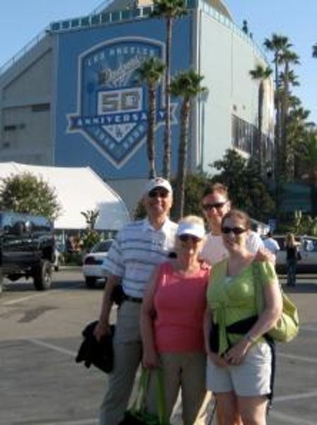 Team:Los Angeles Dodgers City:Los Angeles Stadium:Dodger Stadium Right outside Dodger Stadium.