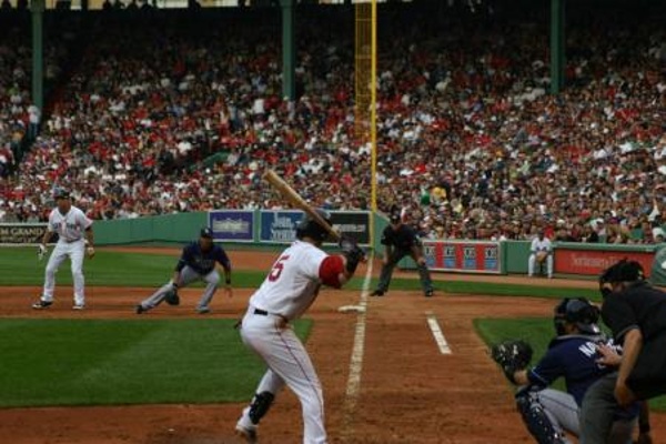 TEAM:Boston Red Sox CITY:Boston STADIUM:Fenway Park   ...and at bat...