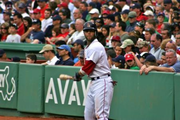 TEAM:Boston Red Sox CITY:Boston STADIUM:Fenway Park   Pedroia on deck...