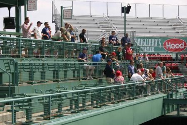 TEAM:Boston Red Sox CITY:Boston STADIUM:Fenway Park   Here's our group on a private stadium tour of Fenway Park.