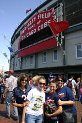 Outside Wrigley Field