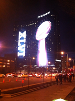 Lombardi Trophy image on the JW Marriott