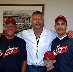 Ron Kittle with Founder, Glenn Dunlap, and his dad and son.