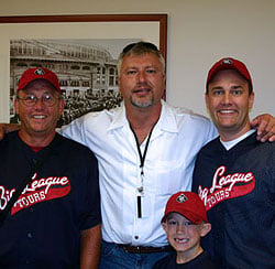 Ron Kittle with Founder, Glenn Dunlap, and his dad and son.