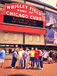 Midwest Tour guests at Wrigley Field