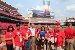 BLT group on field with the Res BLT group on field with the Res