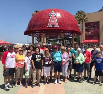 Guests at Angels Stadium